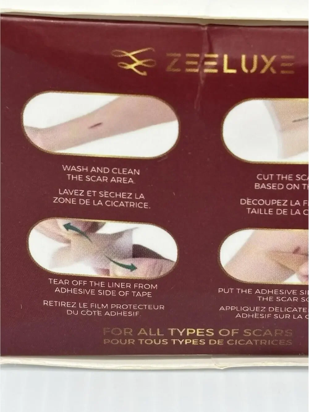 Zeeluxe Silicone Scar Sheets Roll Scar Removal Treatment New Damaged Box 1.6